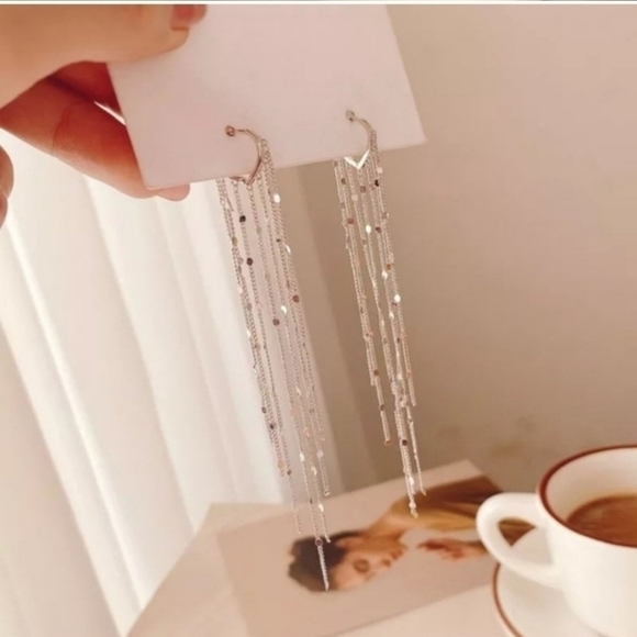 🍒 925 Chandelier Dangling Earrings - Picture 9 of 14